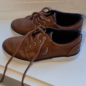 Nautica Brown Leather Men's Boat Shoes